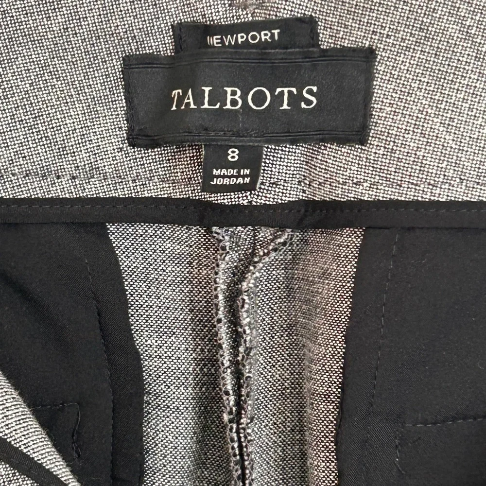 Talbots Newport Stretch Classic Trouser Unlined Gray 8